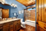 All Decked Out: Entry Level Shared Bathroom